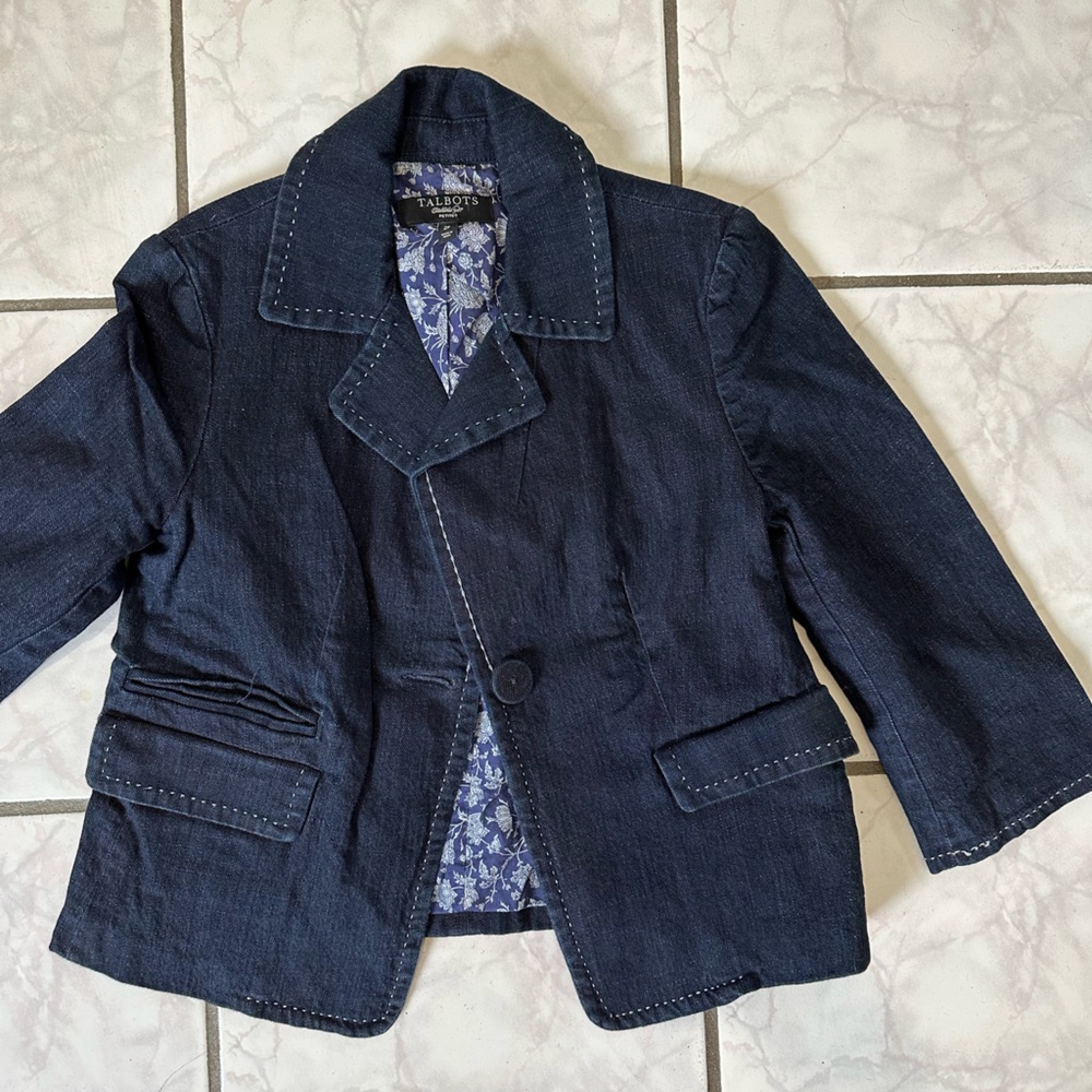 Talbots denim jacket - Picture 3 of 5